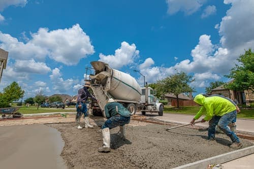 Concrete driveway in Providence, RI